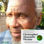 Celebrating a life lived in the service of Azania Christopher Akananto Nkomo 17 July 1927 – 01 September 2021